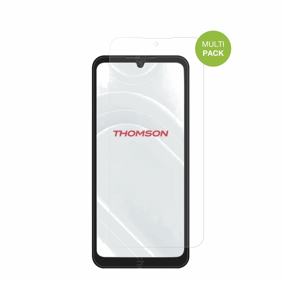 ThomsonOrigin 680 mit aufgebrachter dipos Displayschutzfolie, die lästige Fingerabdrücke minimiert