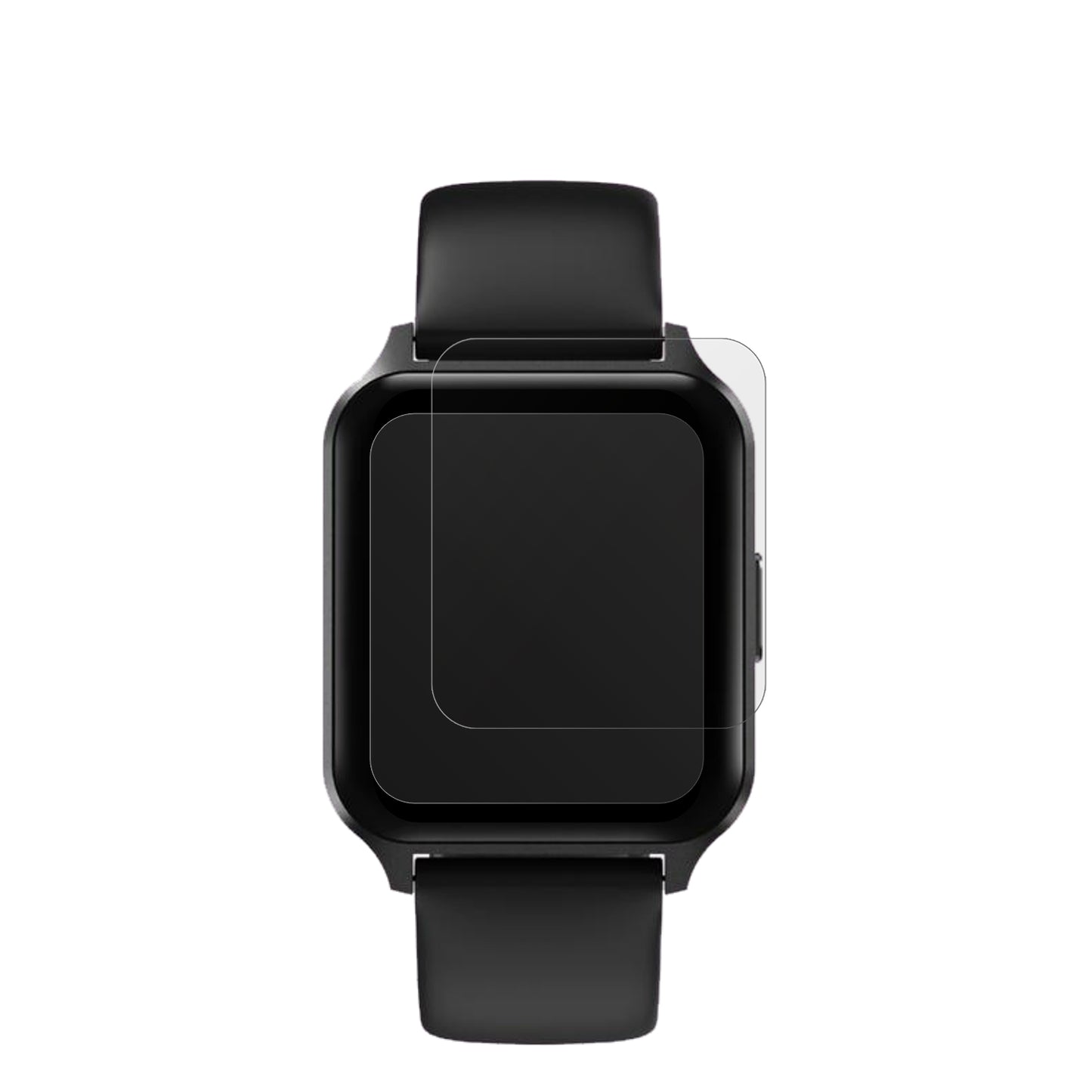 Touchelex1,52 Zoll Smartwatch mit aufgebrachter dipos Displayschutzfolie, die lästige Fingerabdrücke minimiert