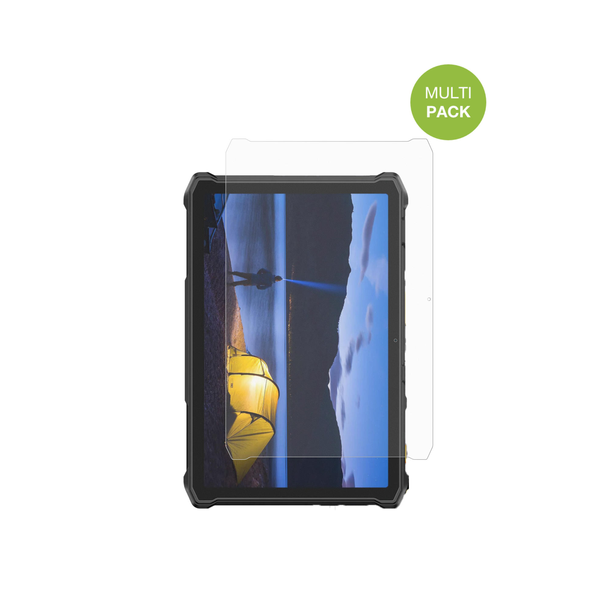 UlefoneArmor Pad 5 Pro mit aufgebrachter dipos Displayschutzfolie, die lästige Fingerabdrücke minimiert