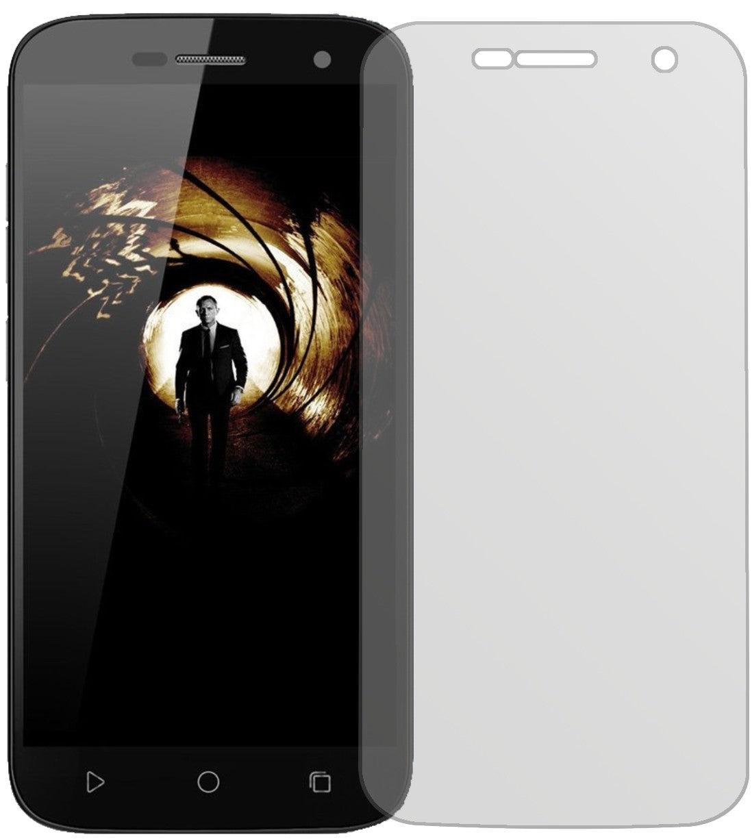 UlefoneU007 Pro mit aufgebrachter dipos Displayschutzfolie, die lästige Fingerabdrücke minimiert