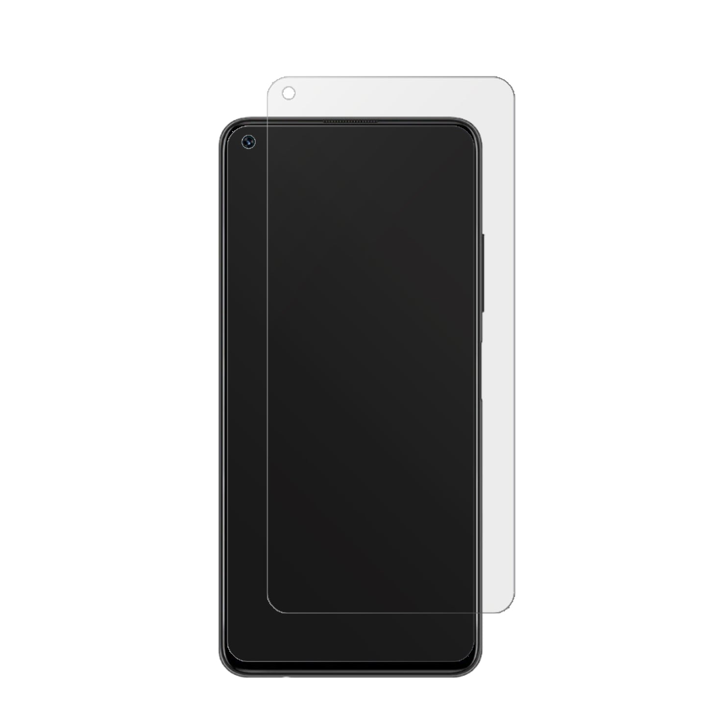 UmidigiF2 mit aufgebrachter dipos Displayschutzfolie, die lästige Fingerabdrücke minimiert