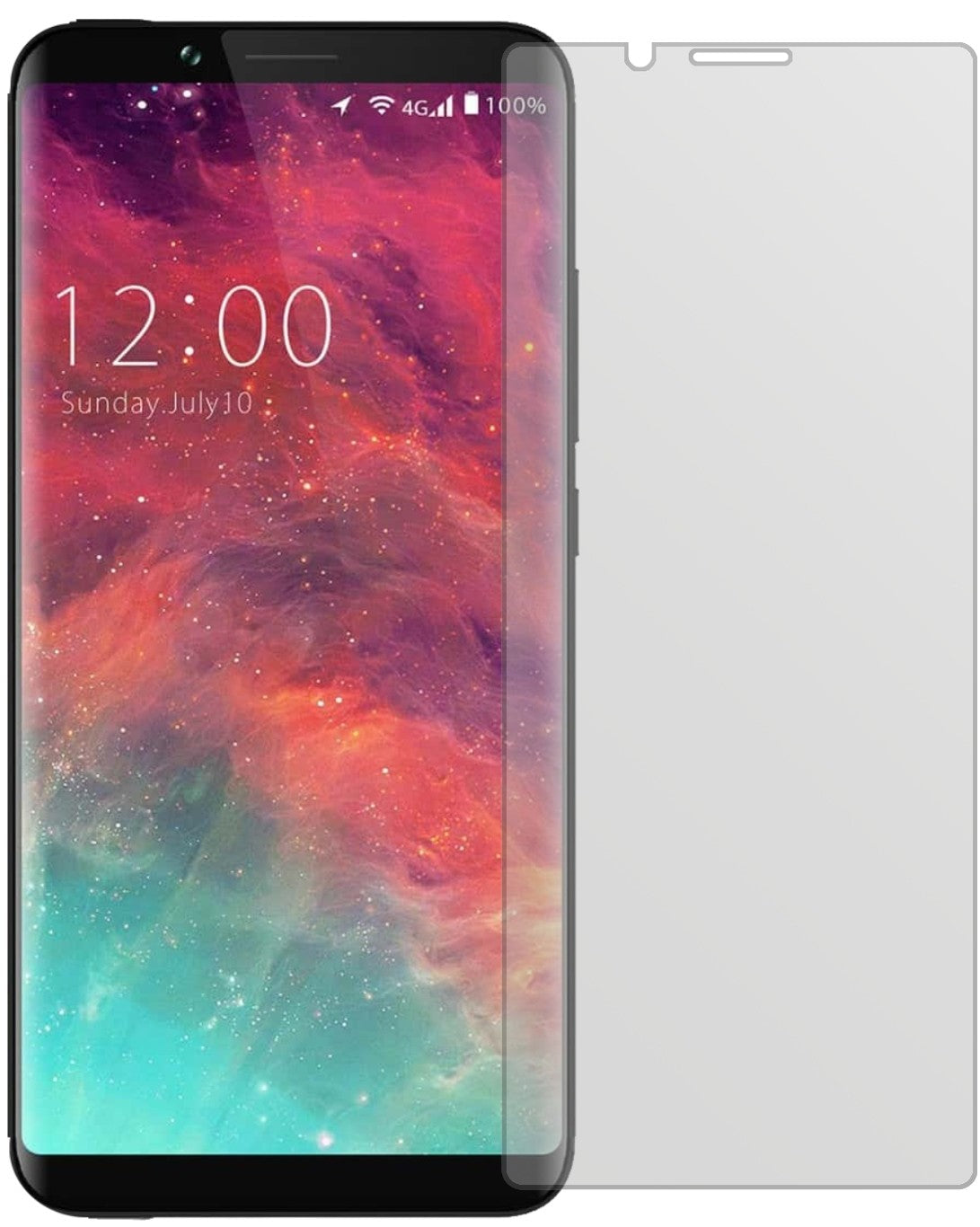 UmidigiS2 Pro mit aufgebrachter dipos Displayschutzfolie, die lästige Fingerabdrücke minimiert