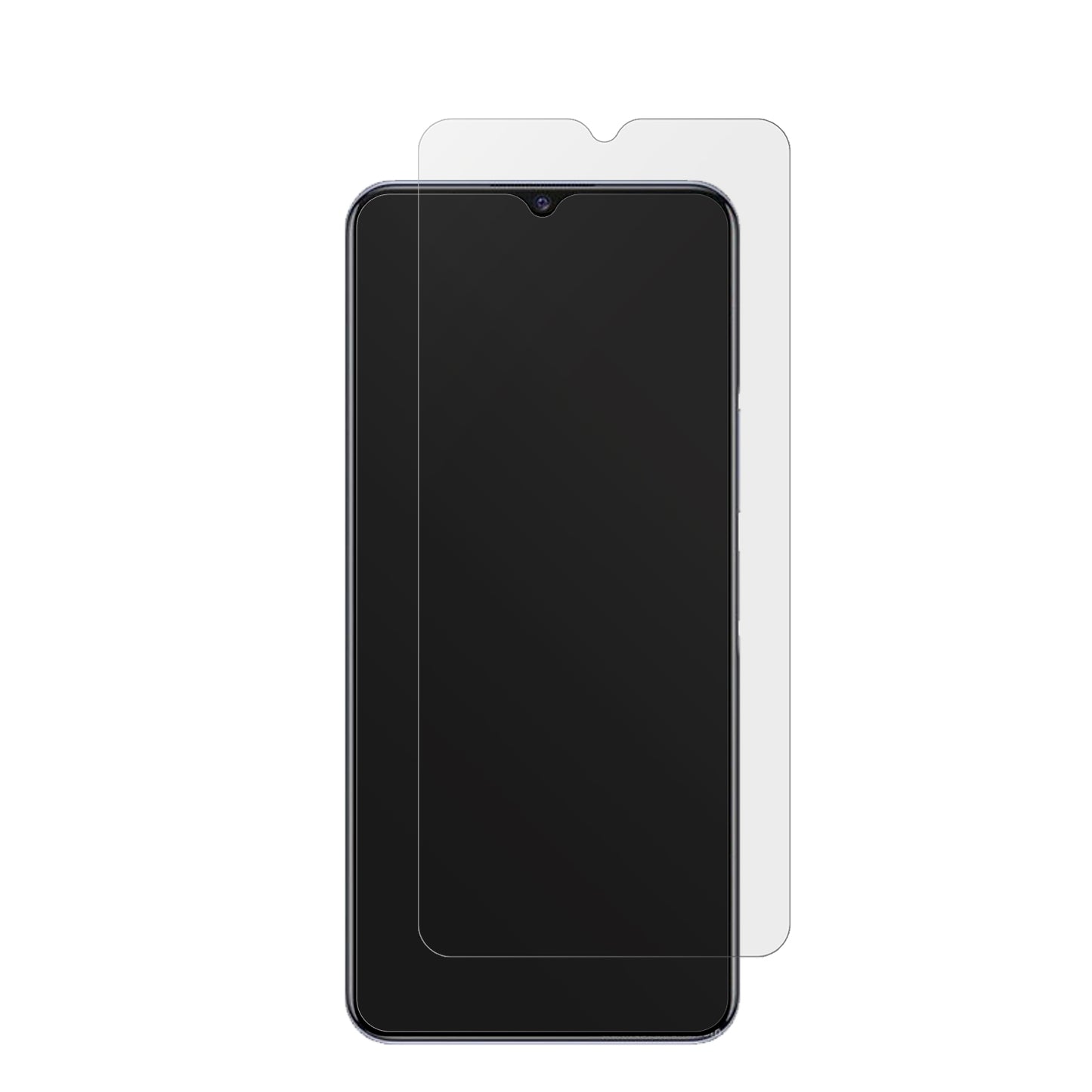 VIVOIQOO Z3 5G mit aufgebrachter dipos Displayschutzfolie, die lästige Fingerabdrücke minimiert