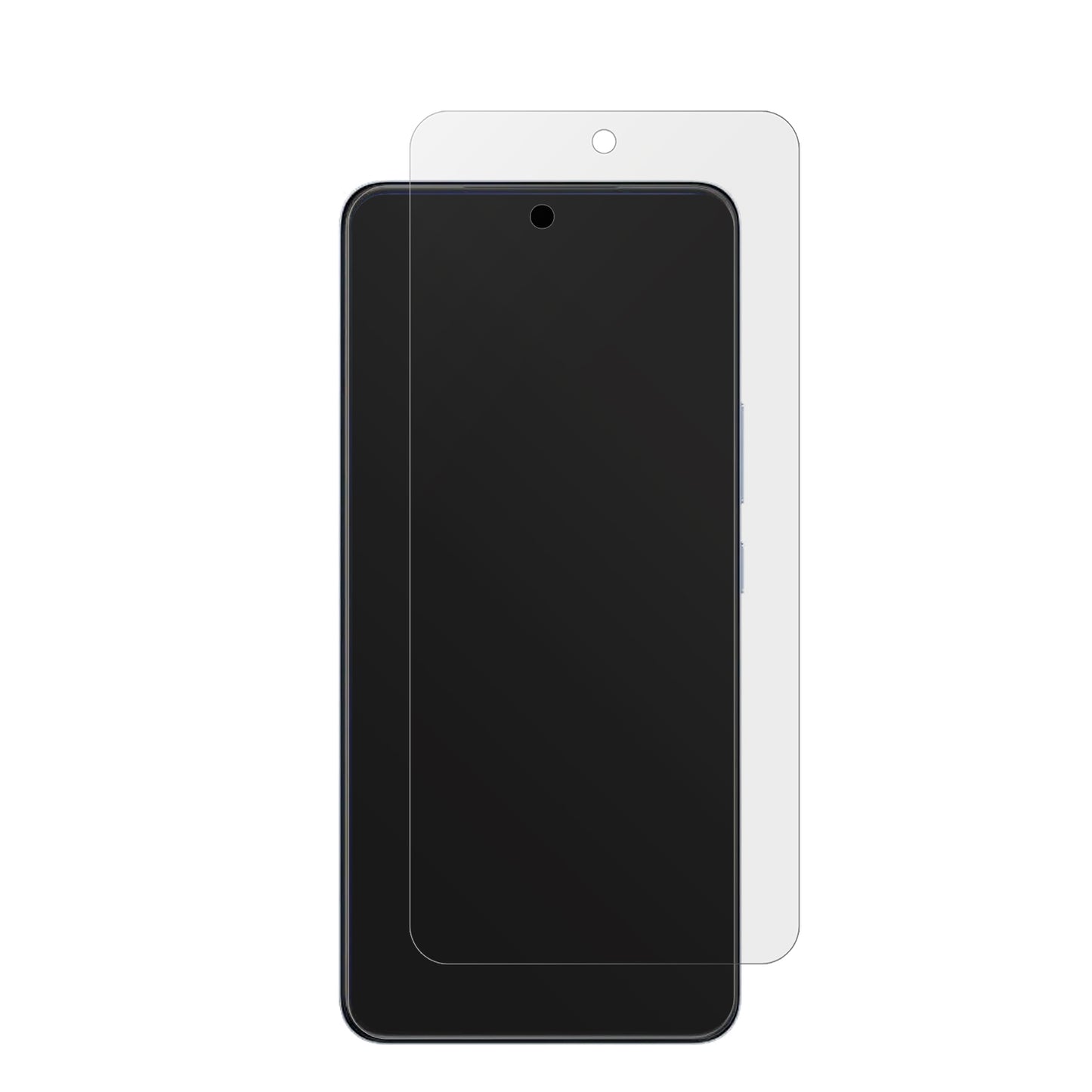 VivoV60 Lite 4G mit aufgebrachter dipos Displayschutzfolie, die lästige Fingerabdrücke minimiert