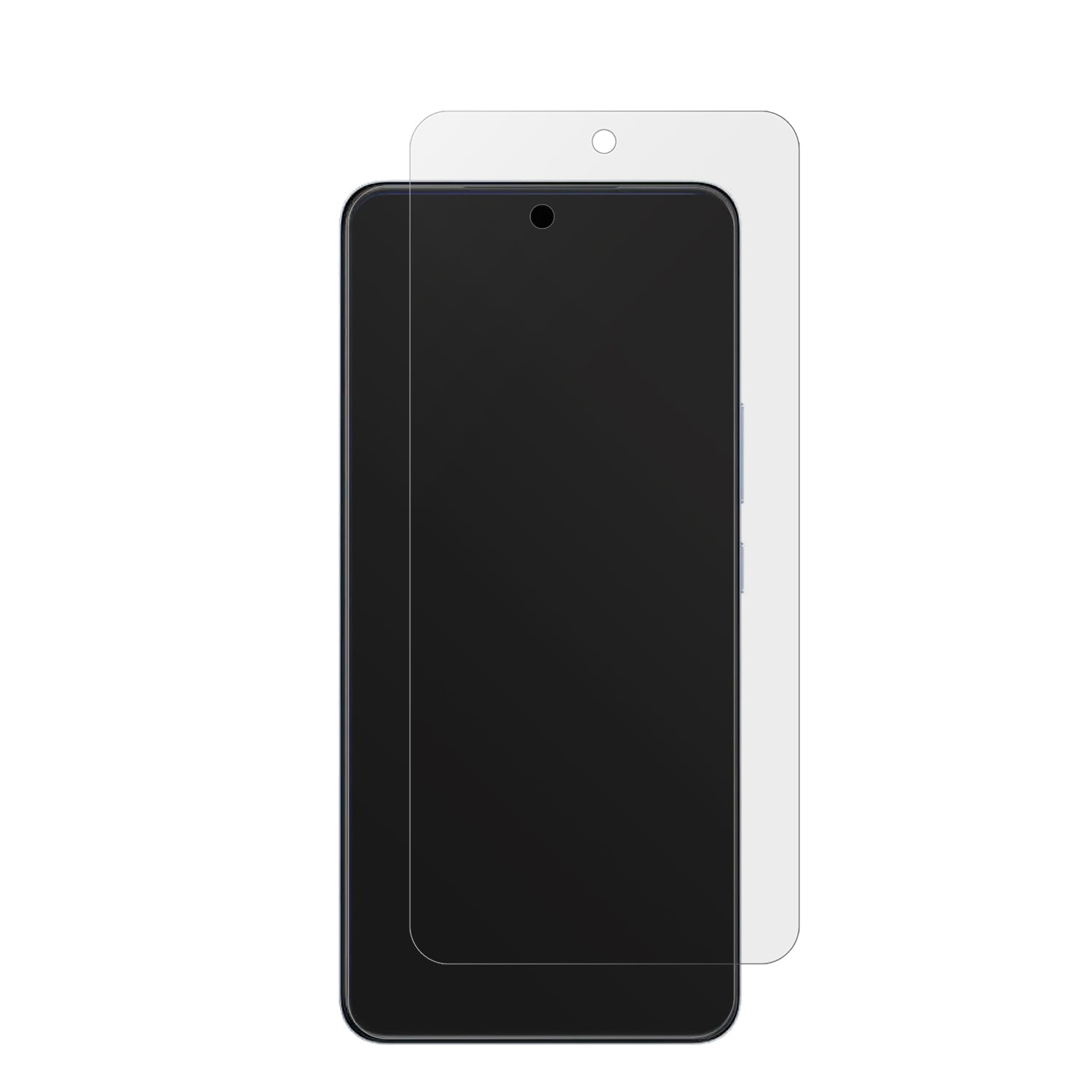 VivoV60 Lite 4G mit aufgebrachter dipos Displayschutzfolie, die lästige Fingerabdrücke minimiert