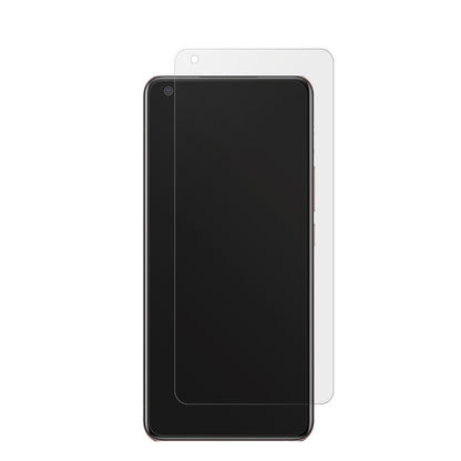 VivoX50 mit aufgebrachter dipos Displayschutzfolie, die lästige Fingerabdrücke minimiert