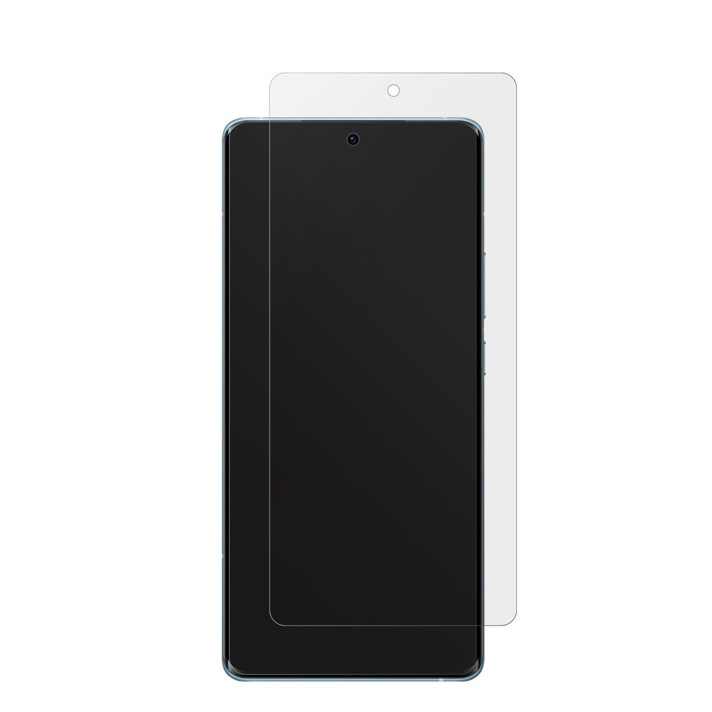 VivoX60 T mit aufgebrachter dipos Displayschutzfolie, die lästige Fingerabdrücke minimiert