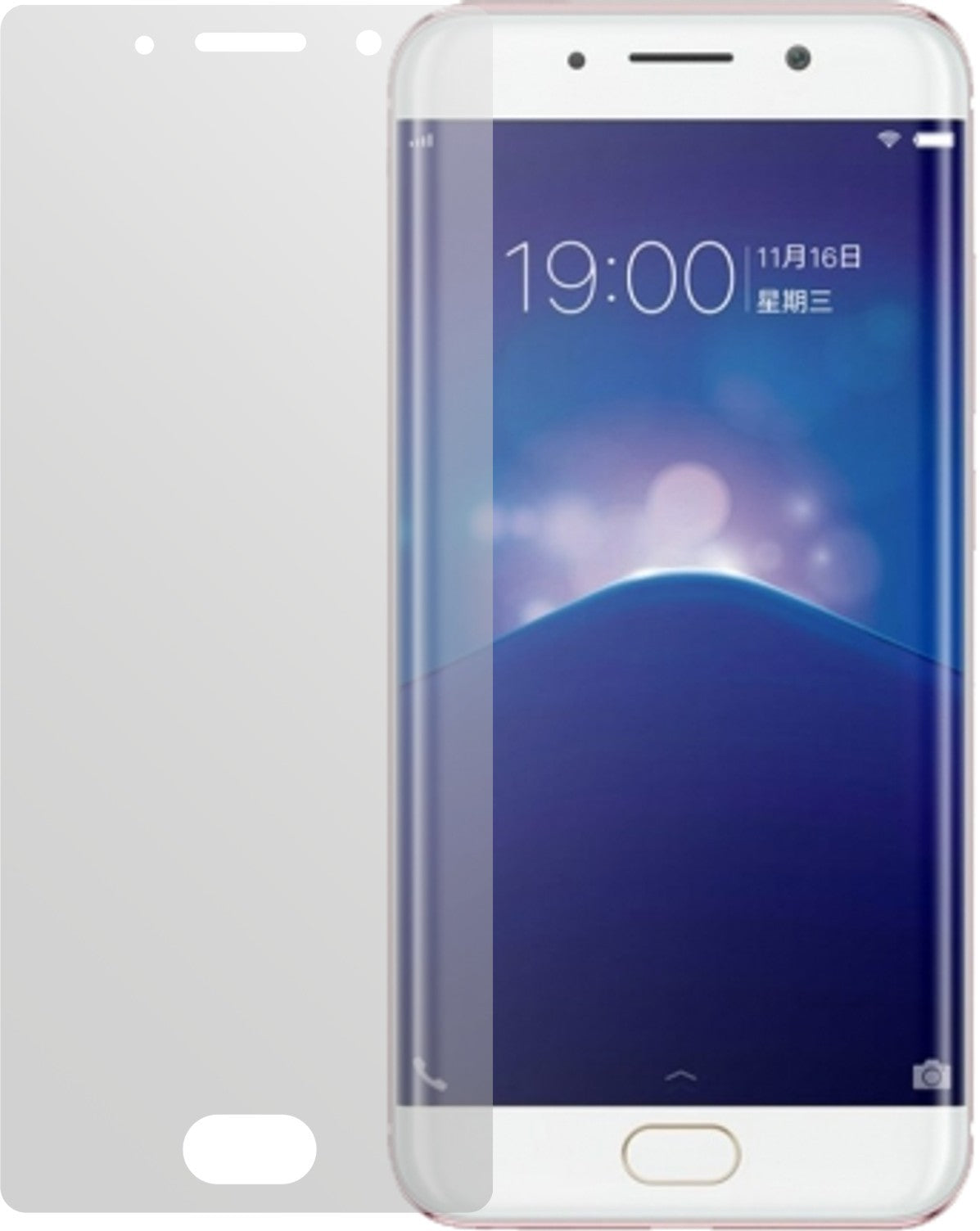 VivoXplay 6 mit aufgebrachter dipos Displayschutzfolie, die lästige Fingerabdrücke minimiert