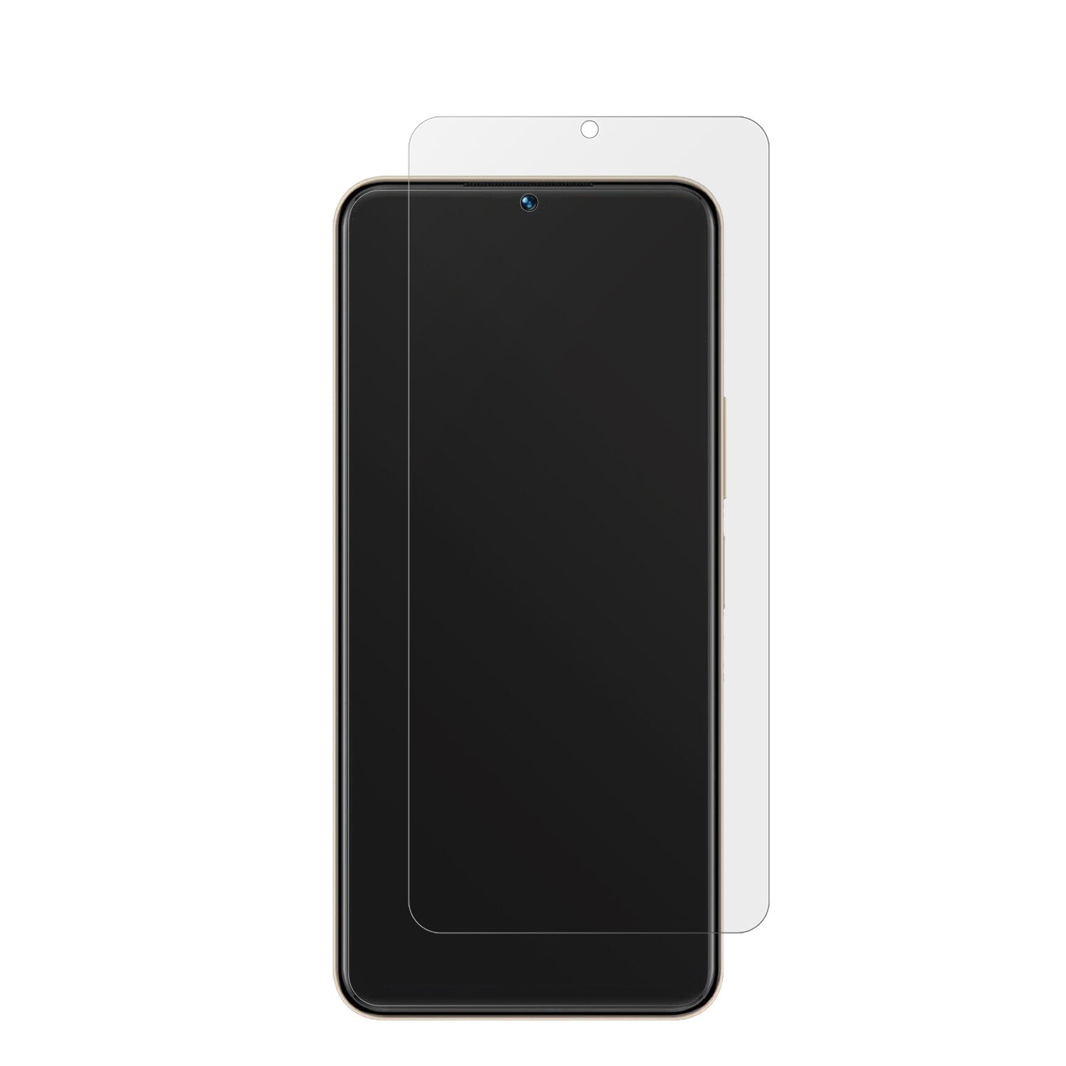VIVOY35 5G mit aufgebrachter dipos Displayschutzfolie, die lästige Fingerabdrücke minimiert