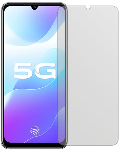VivoY73s 5G mit aufgebrachter dipos Displayschutzfolie, die lästige Fingerabdrücke minimiert