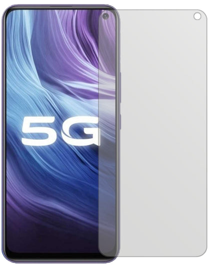 VivoZ6 5G mit aufgebrachter dipos Displayschutzfolie, die lästige Fingerabdrücke minimiert