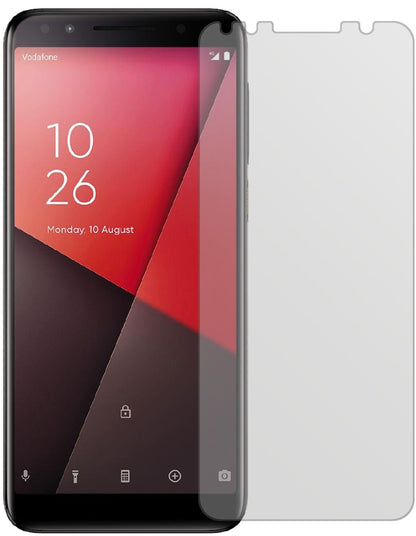 VodafoneSmart N9 mit aufgebrachter dipos Displayschutzfolie, die lästige Fingerabdrücke minimiert