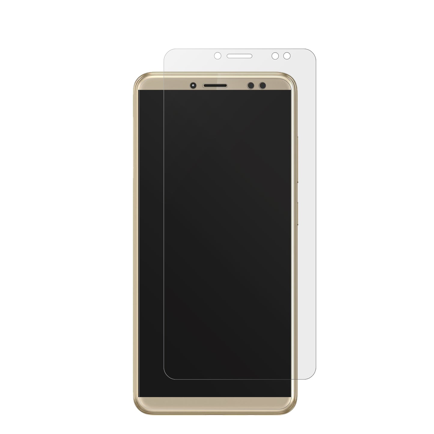 WALTONPrimo S6 infinity mit aufgebrachter dipos Displayschutzfolie, die lästige Fingerabdrücke minimiert