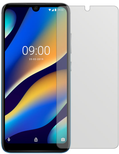 WikoView 3 Lite mit aufgebrachter dipos Displayschutzfolie, die lästige Fingerabdrücke minimiert