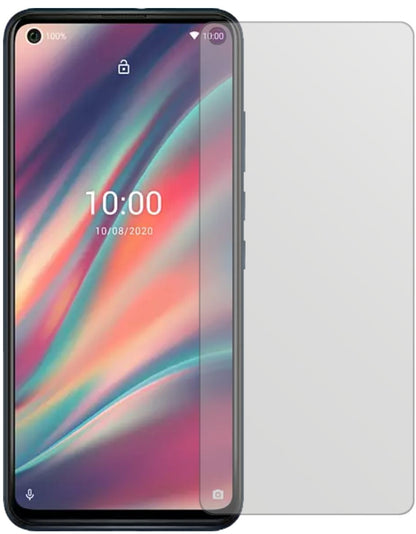 WikoView5 Plus mit aufgebrachter dipos Displayschutzfolie, die lästige Fingerabdrücke minimiert