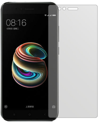 XiaomiMi 5X mit aufgebrachter dipos Displayschutzfolie, die lästige Fingerabdrücke minimiert