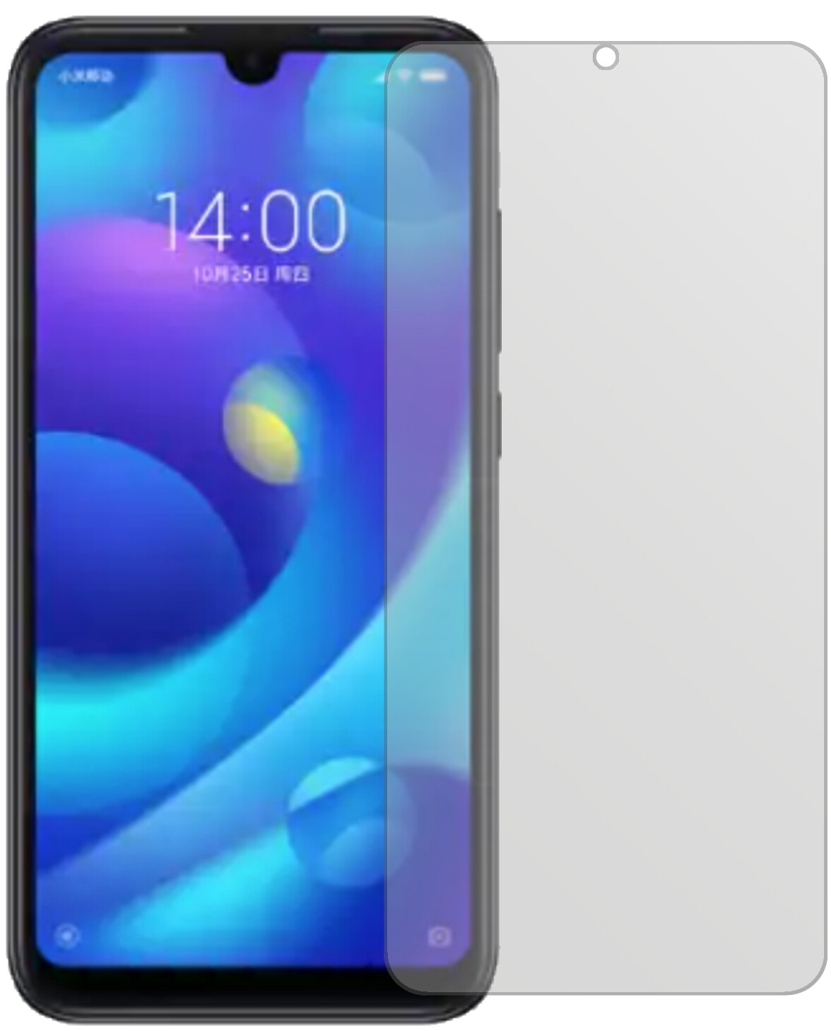 XiaomiMi Play mit aufgebrachter dipos Displayschutzfolie, die lästige Fingerabdrücke minimiert