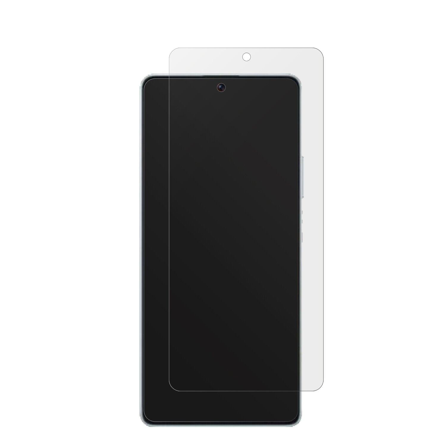 XiaomiPoco F5 mit aufgebrachter dipos Displayschutzfolie, die lästige Fingerabdrücke minimiert