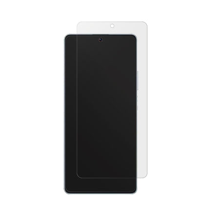 XiaomiPoco F5 mit aufgebrachter dipos Displayschutzfolie, die lästige Fingerabdrücke minimiert
