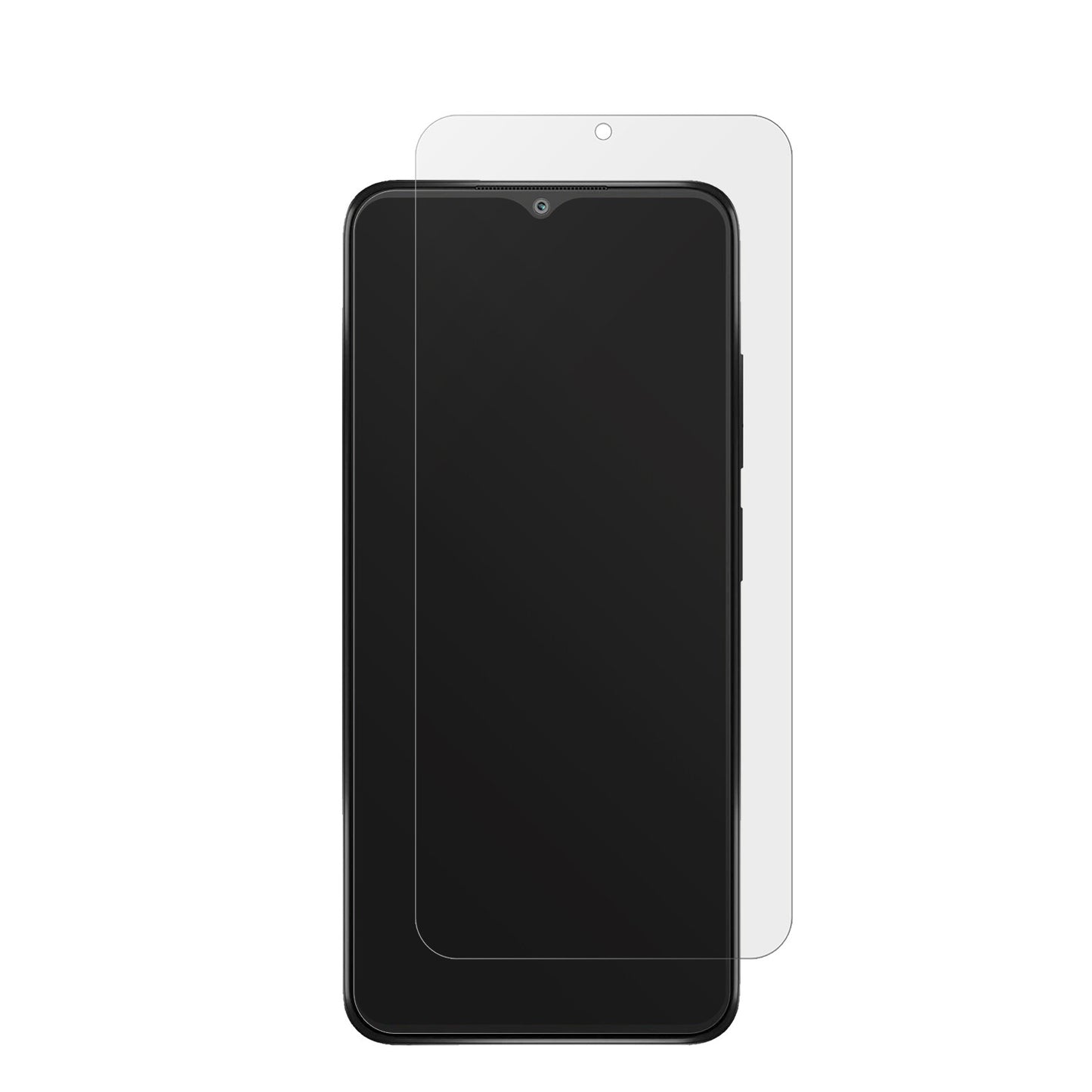 XiaomiRedmi 11 Prime mit aufgebrachter dipos Displayschutzfolie, die lästige Fingerabdrücke minimiert