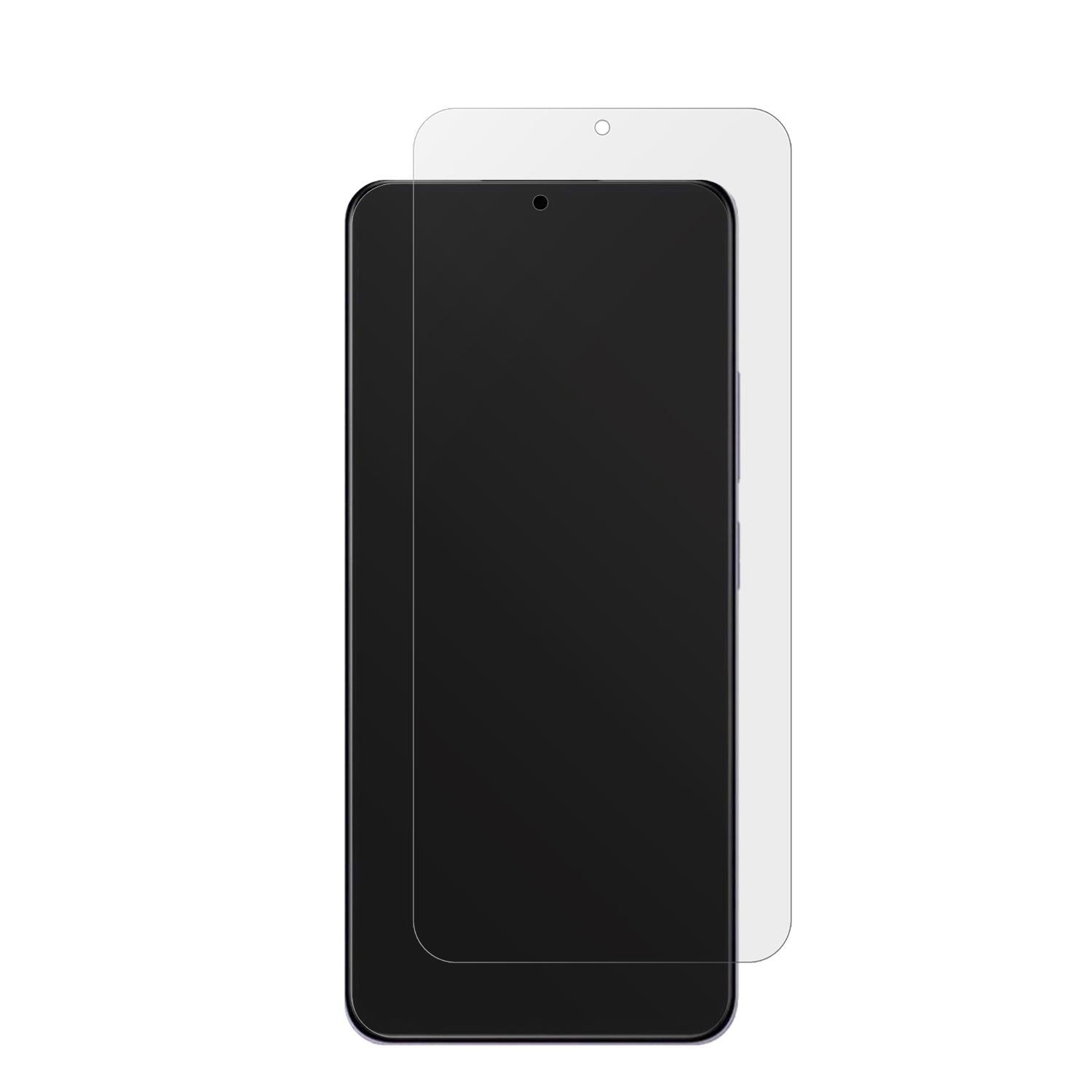 XiaomiRedmi 14R 5G mit aufgebrachter dipos Displayschutzfolie, die lästige Fingerabdrücke minimiert