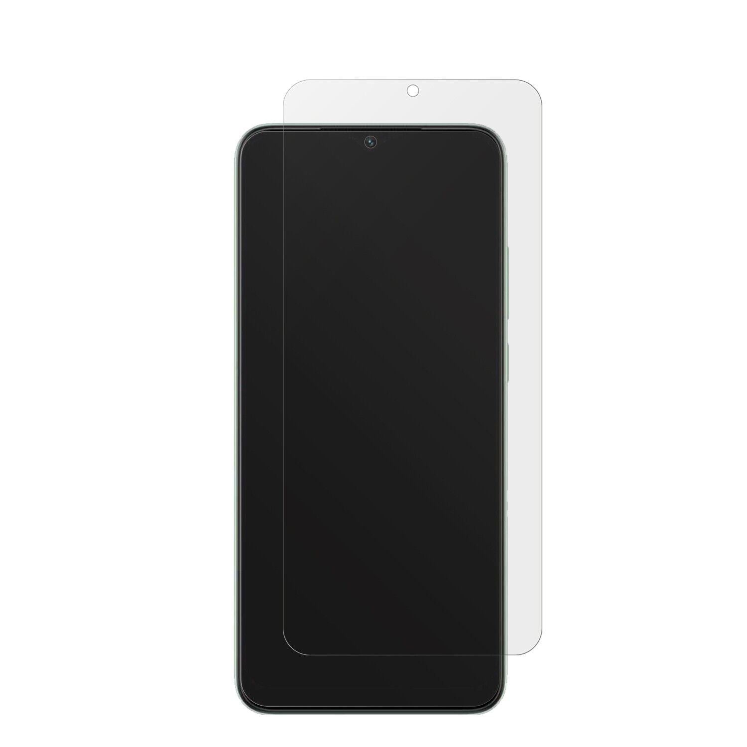XiaomiRedmi A2 mit aufgebrachter dipos Displayschutzfolie, die lästige Fingerabdrücke minimiert