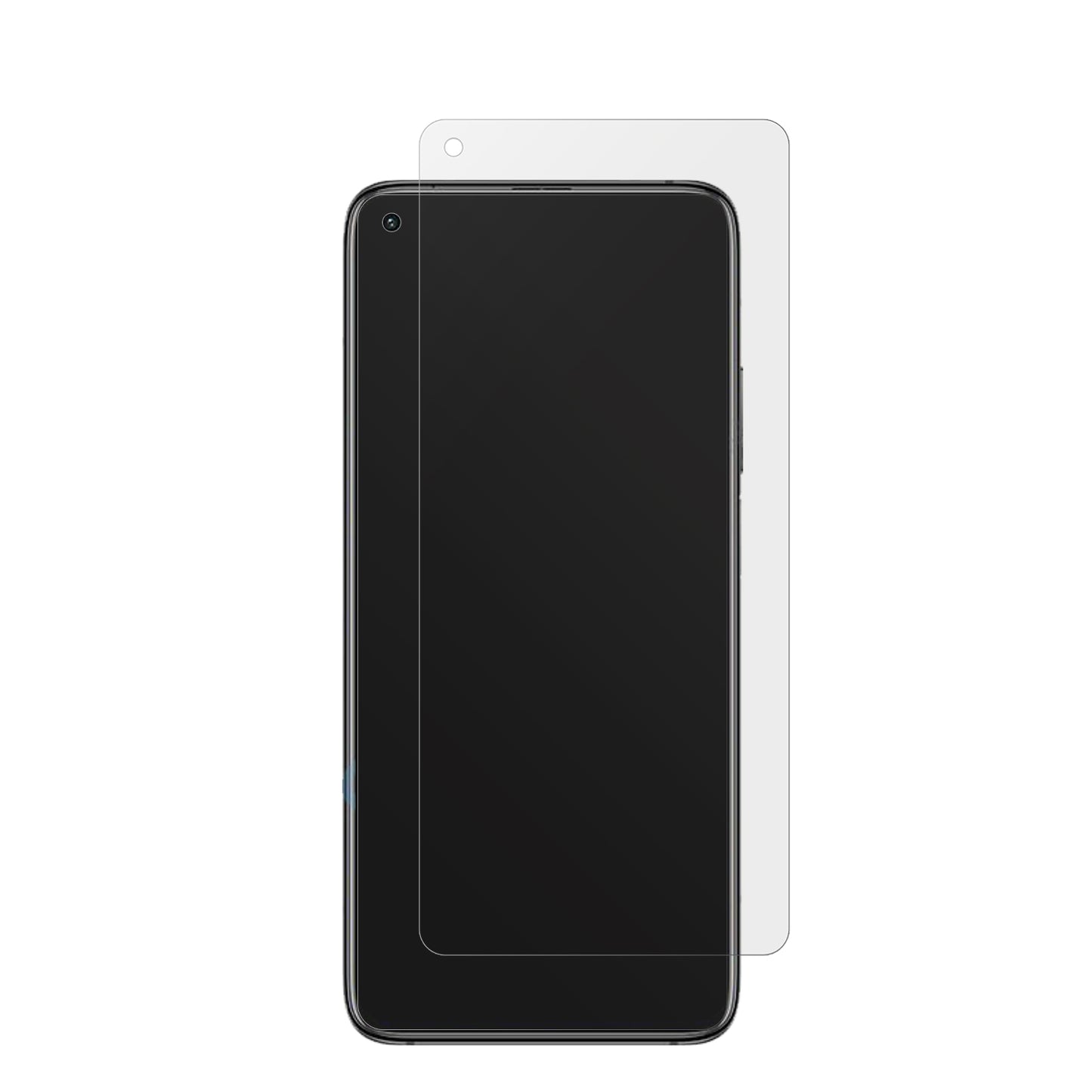 XiaomiRedmi K30s Ultra mit aufgebrachter dipos Displayschutzfolie, die lästige Fingerabdrücke minimiert