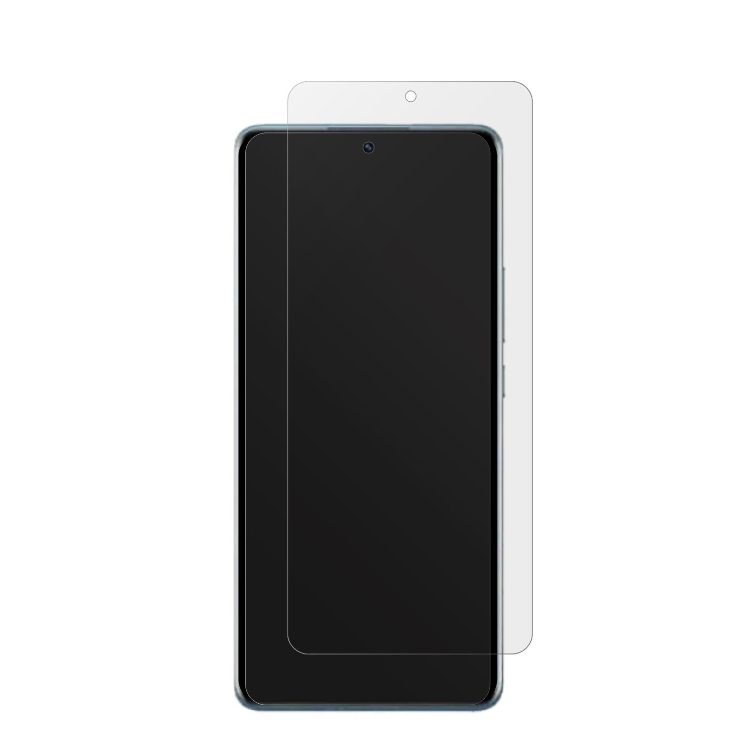 XiaomiRedmi K60 mit aufgebrachter dipos Displayschutzfolie, die lästige Fingerabdrücke minimiert