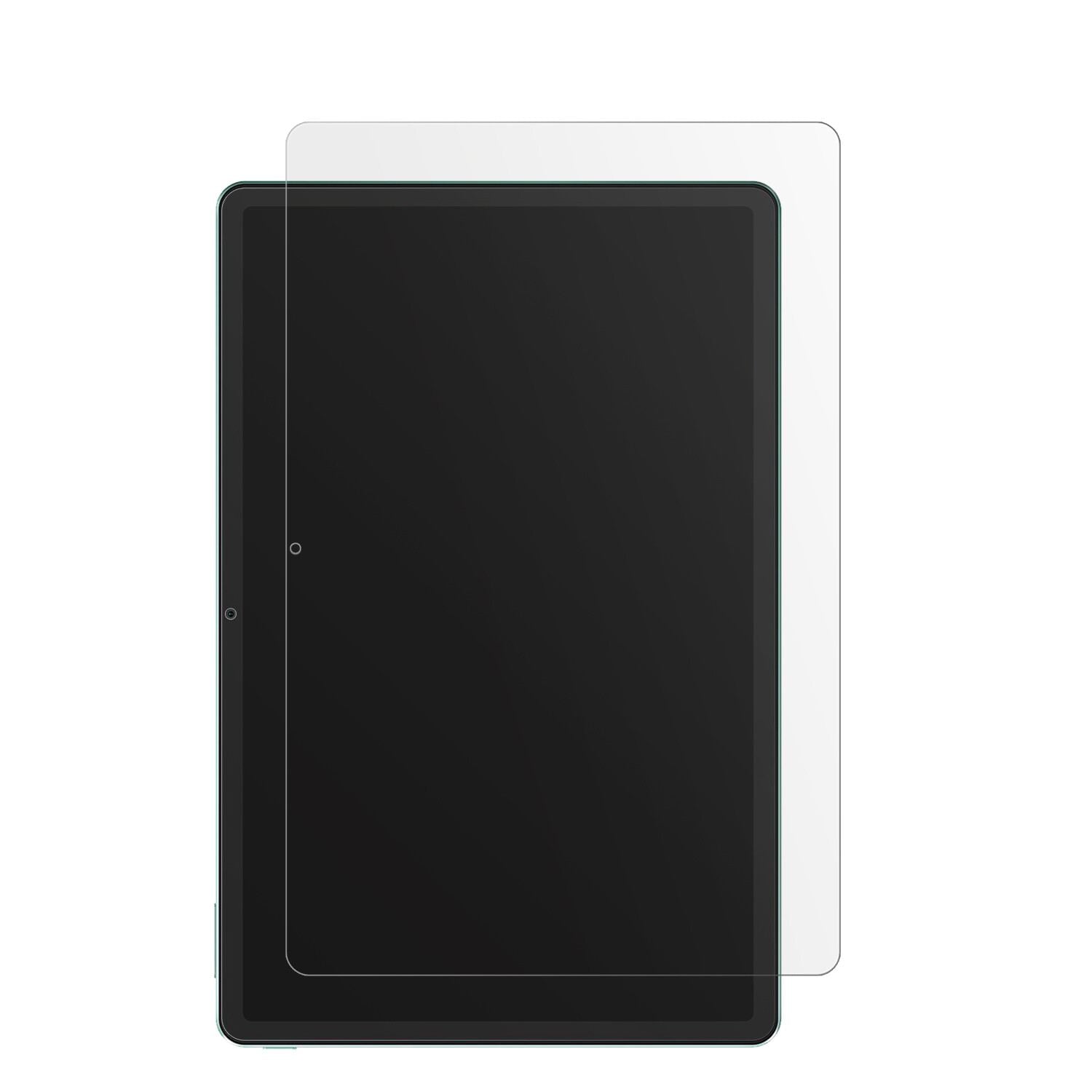 XiaomiRedmi Pad SE mit aufgebrachter dipos Displayschutzfolie, die lästige Fingerabdrücke minimiert