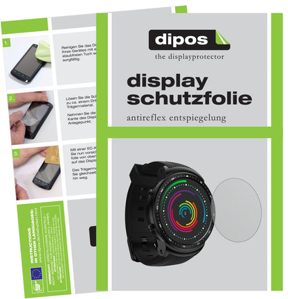 ZeblazeThor Pro mit aufgebrachter dipos Displayschutzfolie, die lästige Fingerabdrücke minimiert