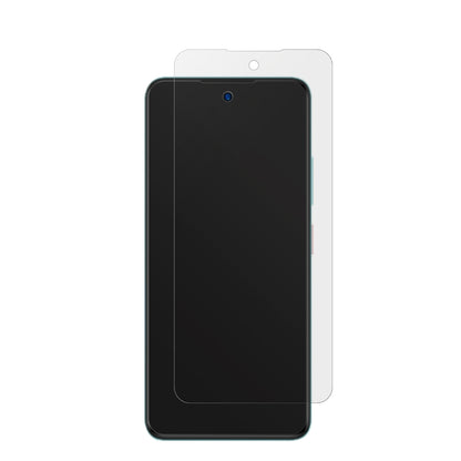 ZTEBlade A75 mit aufgebrachter dipos Displayschutzfolie, die lästige Fingerabdrücke minimiert