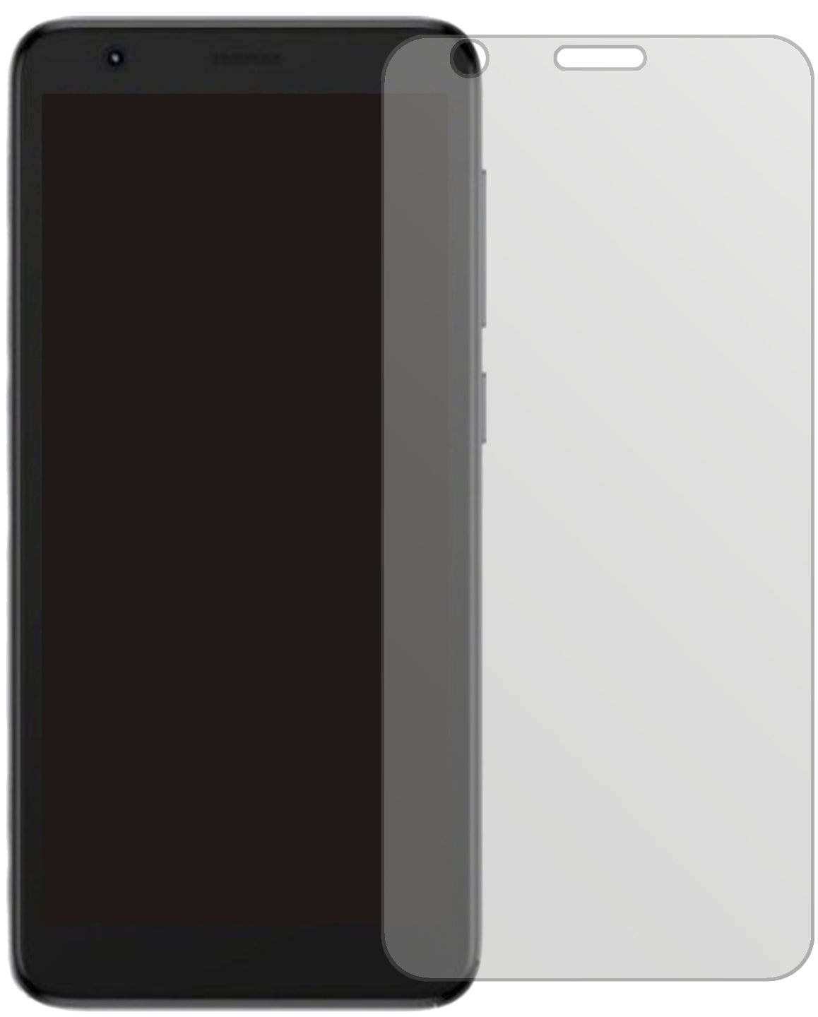 ZTEBlade L9 mit aufgebrachter dipos Displayschutzfolie, die lästige Fingerabdrücke minimiert