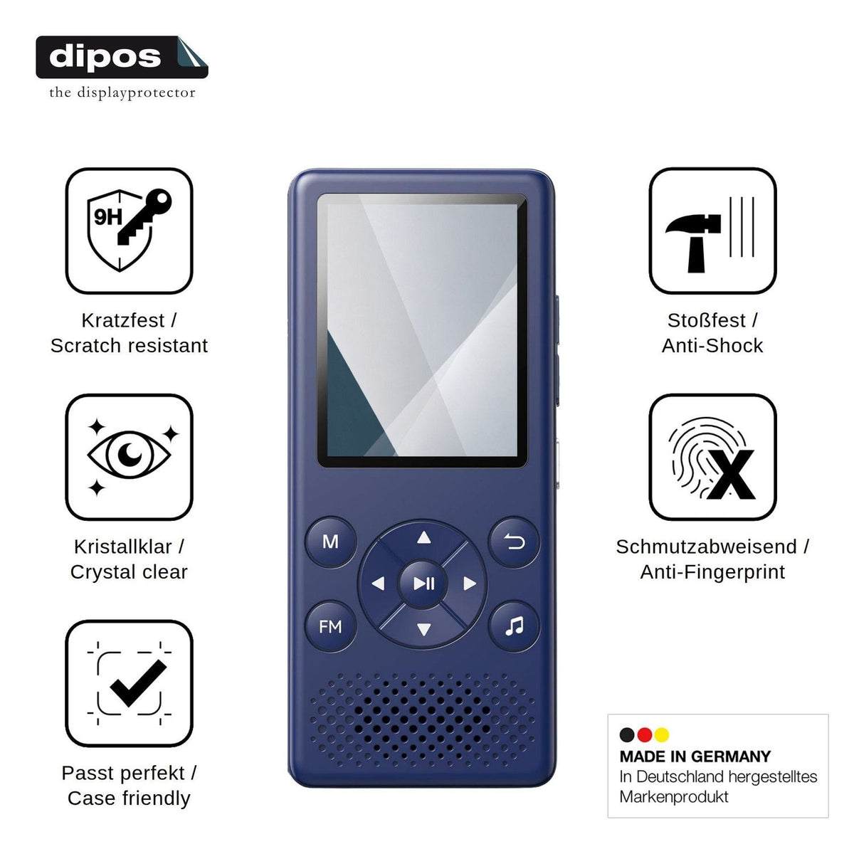 2x Screen Protector for AGPTEK M5X Flexible Glass 9H dipos