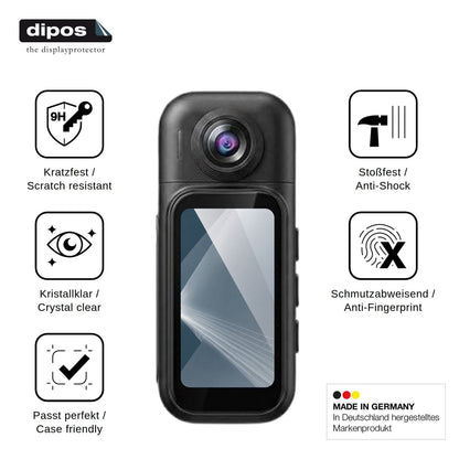2x Screen Protector for AIKER H91 Action Cam Flexible Glass 9H dipos