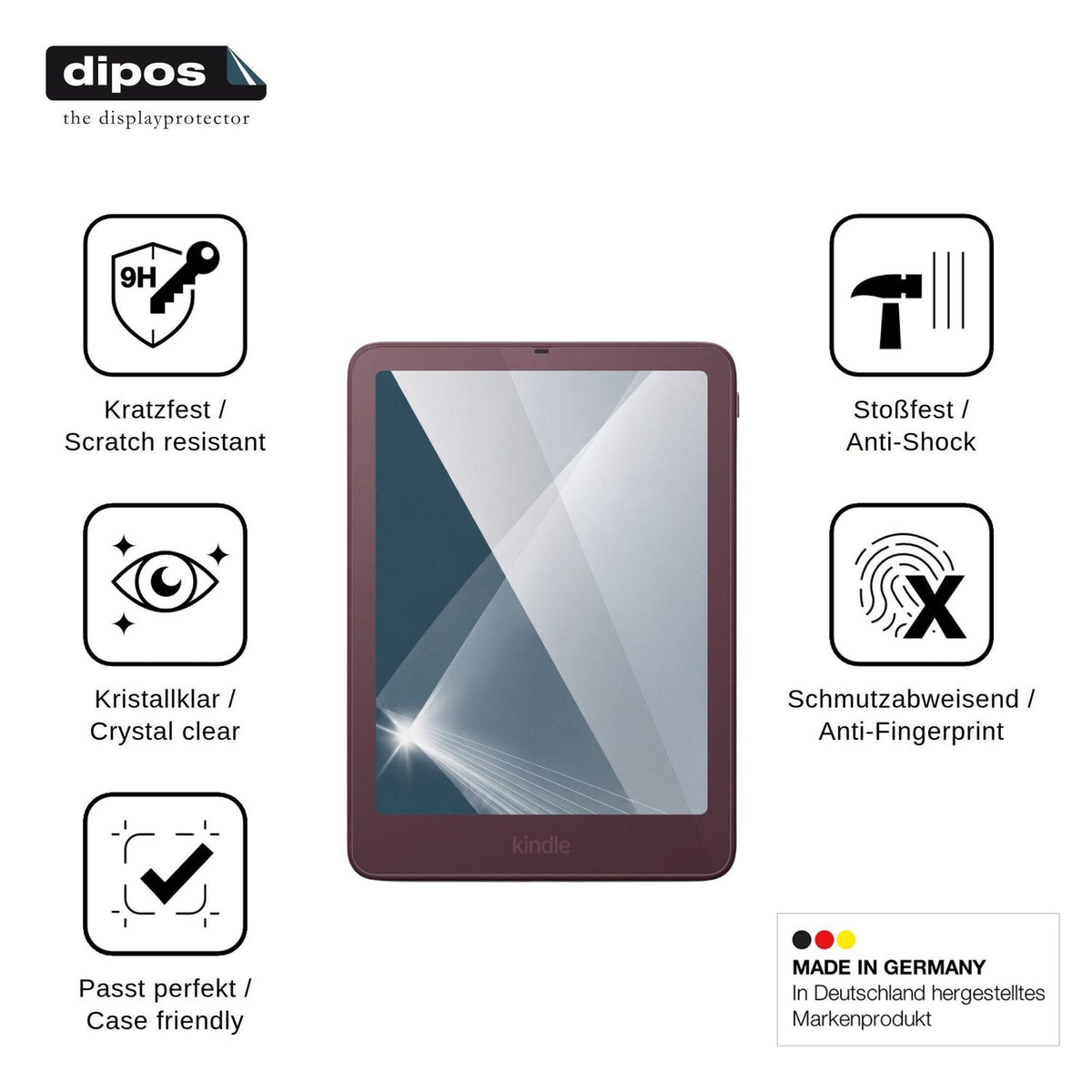 2x Screen Protector for Amazon Kindle Colorsoft Signature Edition 2026 Flexible Glass 9H dipos
