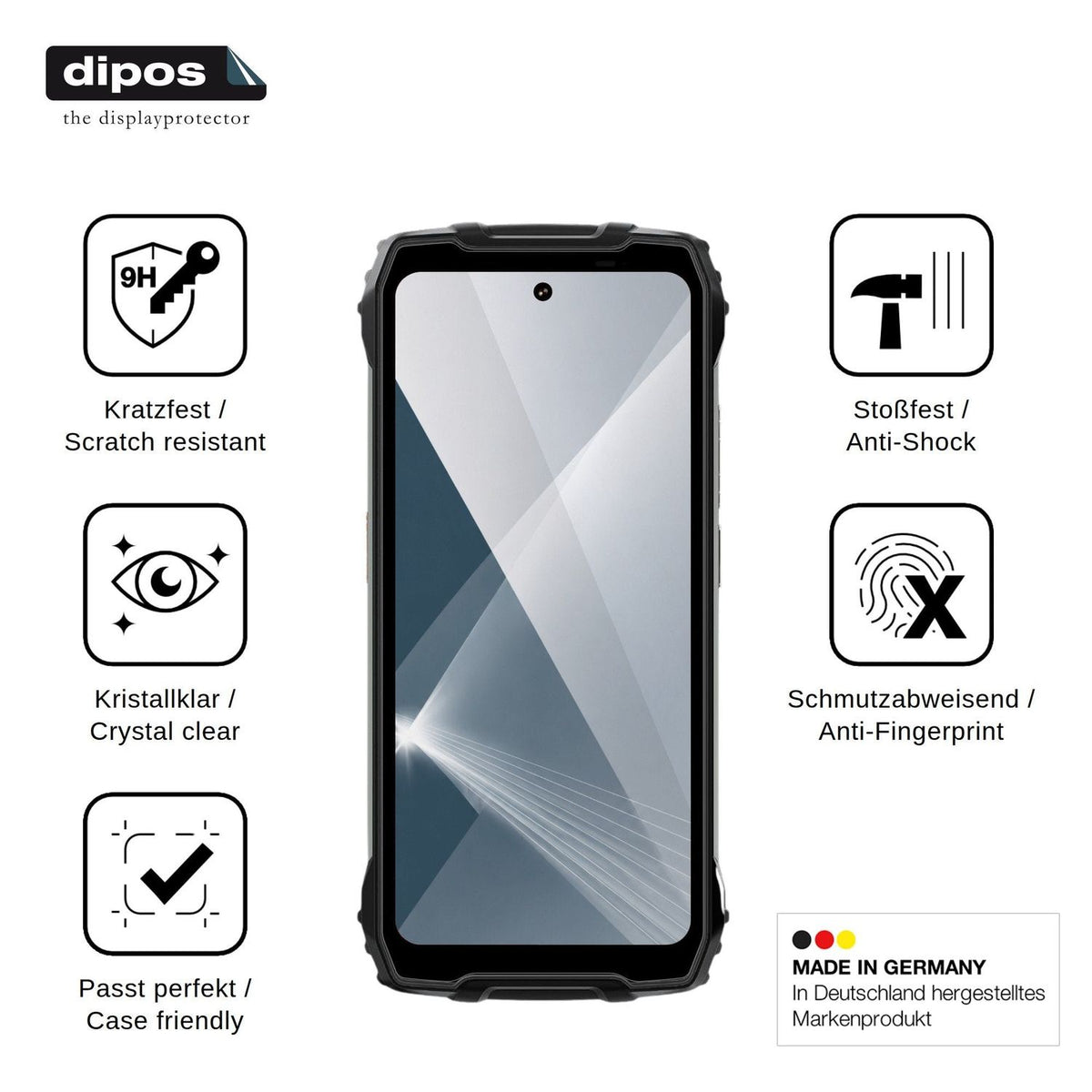 2x Screen Protector for Ausriray PILOT 3 Flexible Glass 9H dipos