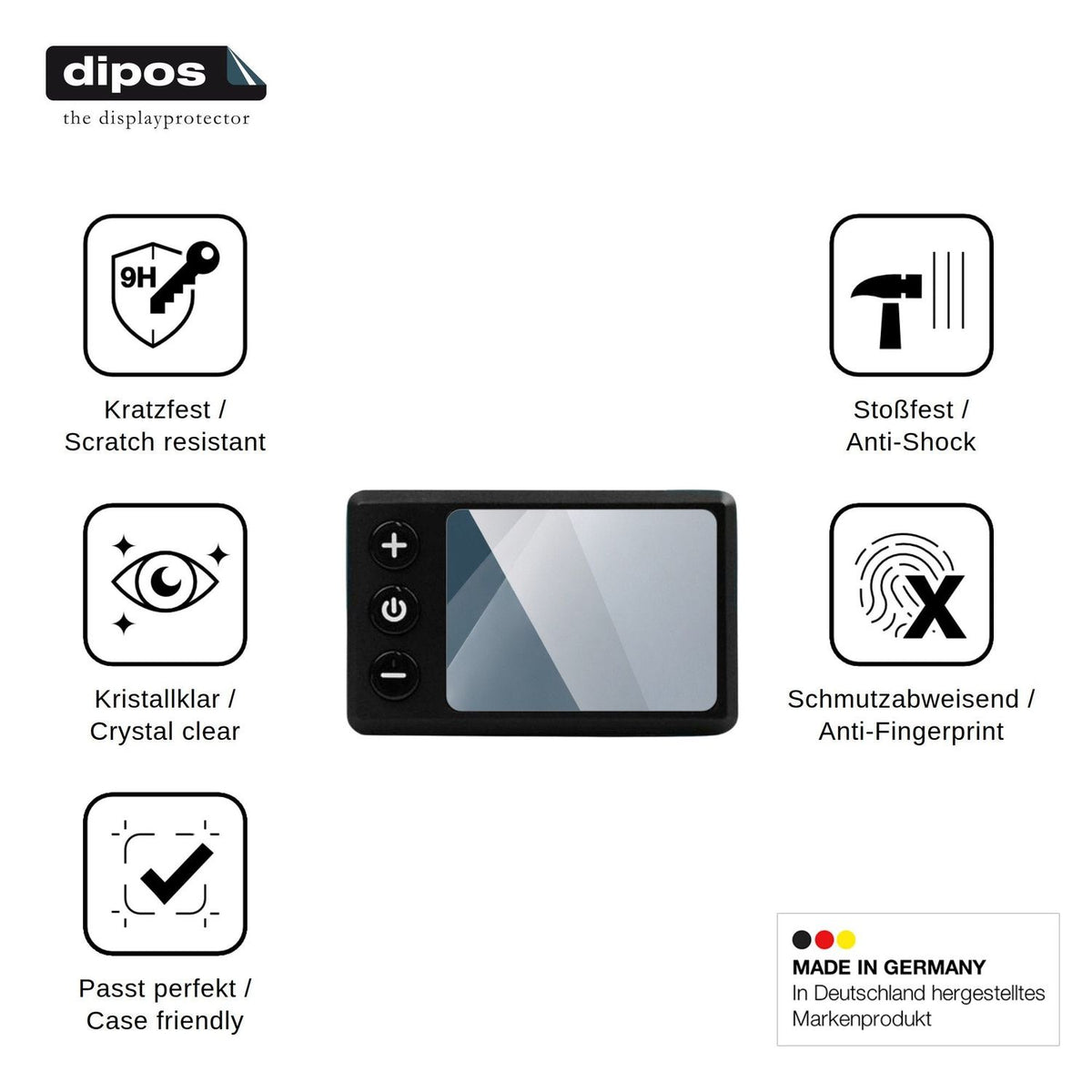 2x Screen Protector for Bassadoro Lenker Display S E Flexible Glass 9H dipos