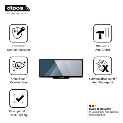 2x Screen Protector for Carpuride W619B Flexible Glass 9H dipos