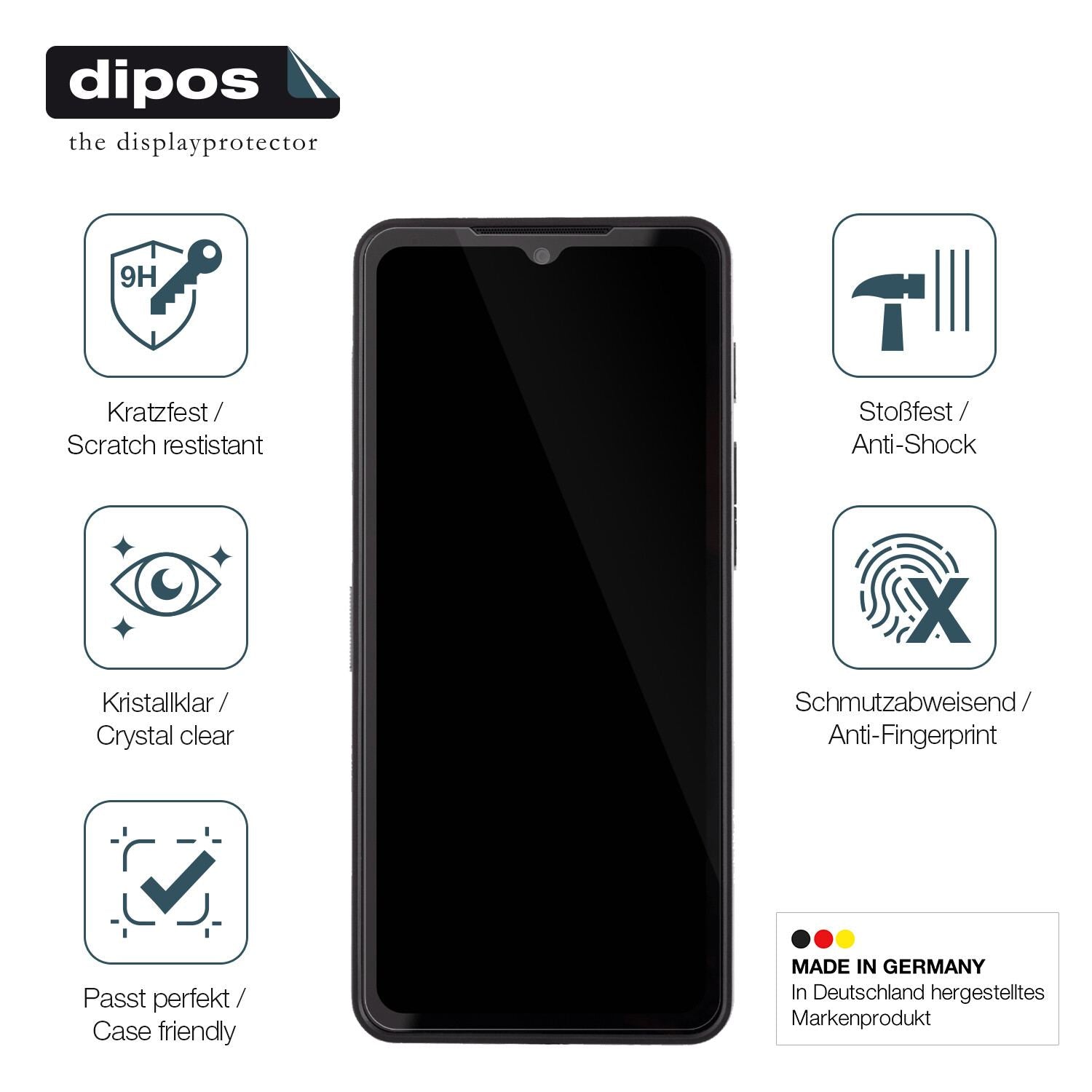 Displayschutz hergestellt in Deutschland, höchste Qualität made in Germany