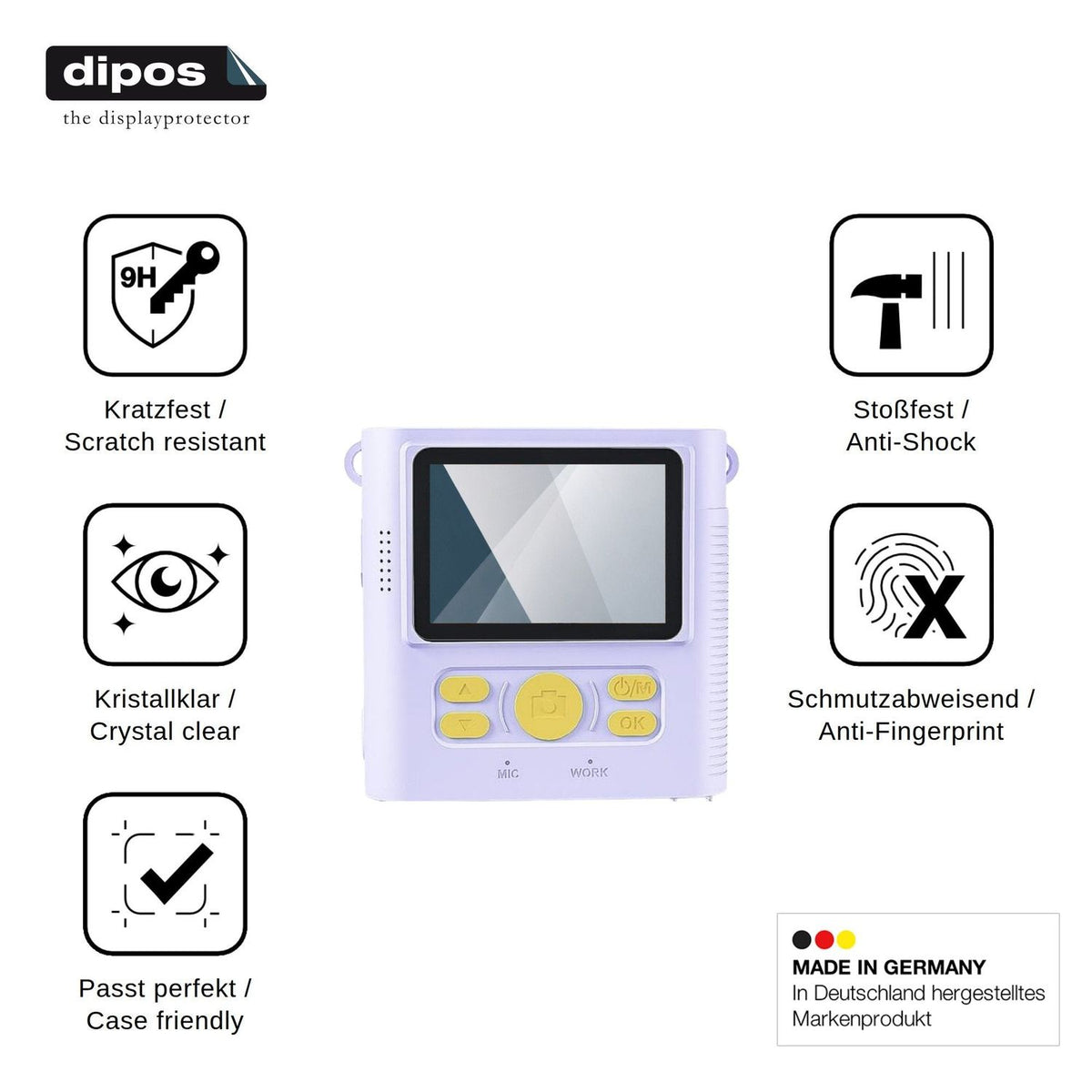 2x Screen Protector for CKATE ABS-681B Flexible Glass 9H dipos