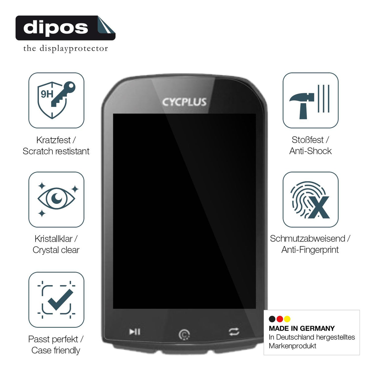 Displayschutz hergestellt in Deutschland, höchste Qualität made in Germany