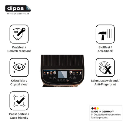 2x Screen Protector for DeLonghi Magnifica Duo ECAM330.80 Flexible Glass 9H dipos