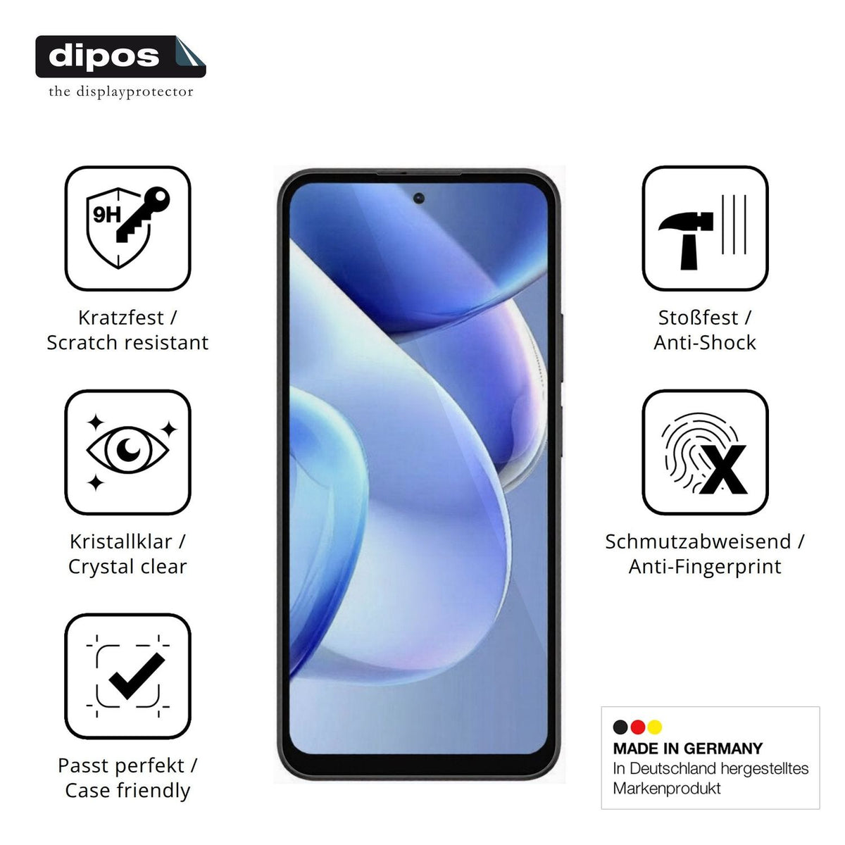 Displayschutz hergestellt in Deutschland, höchste Qualität made in Germany