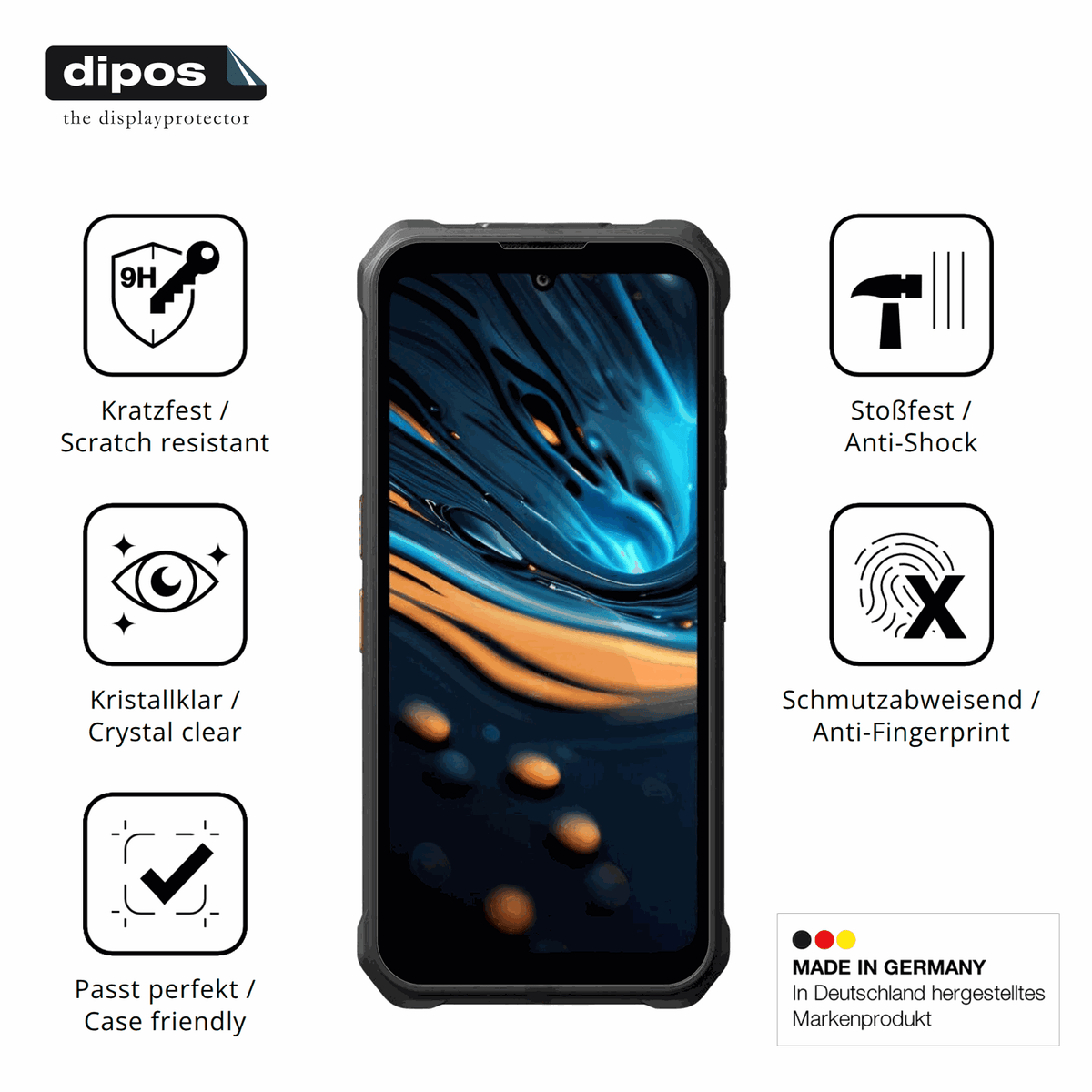 Displayschutz hergestellt in Deutschland, h�chste Qualit�t made in Germany