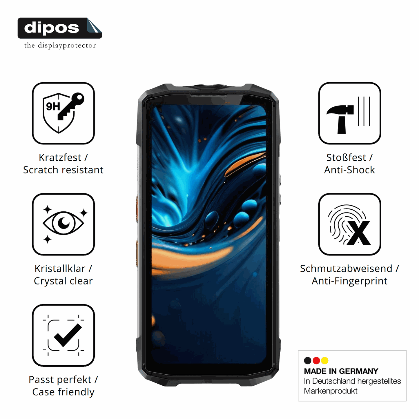 Displayschutz hergestellt in Deutschland, h�chste Qualit�t made in Germany