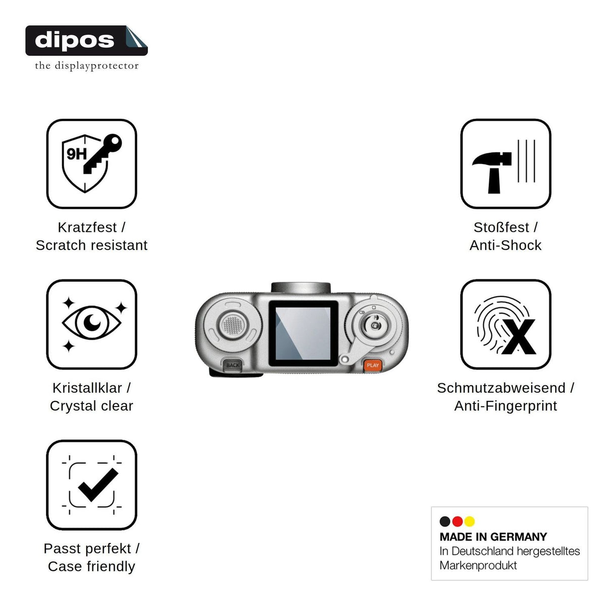 2x Screen Protector for Fujifilm instax Pal 2 Flexible Glass 9H dipos