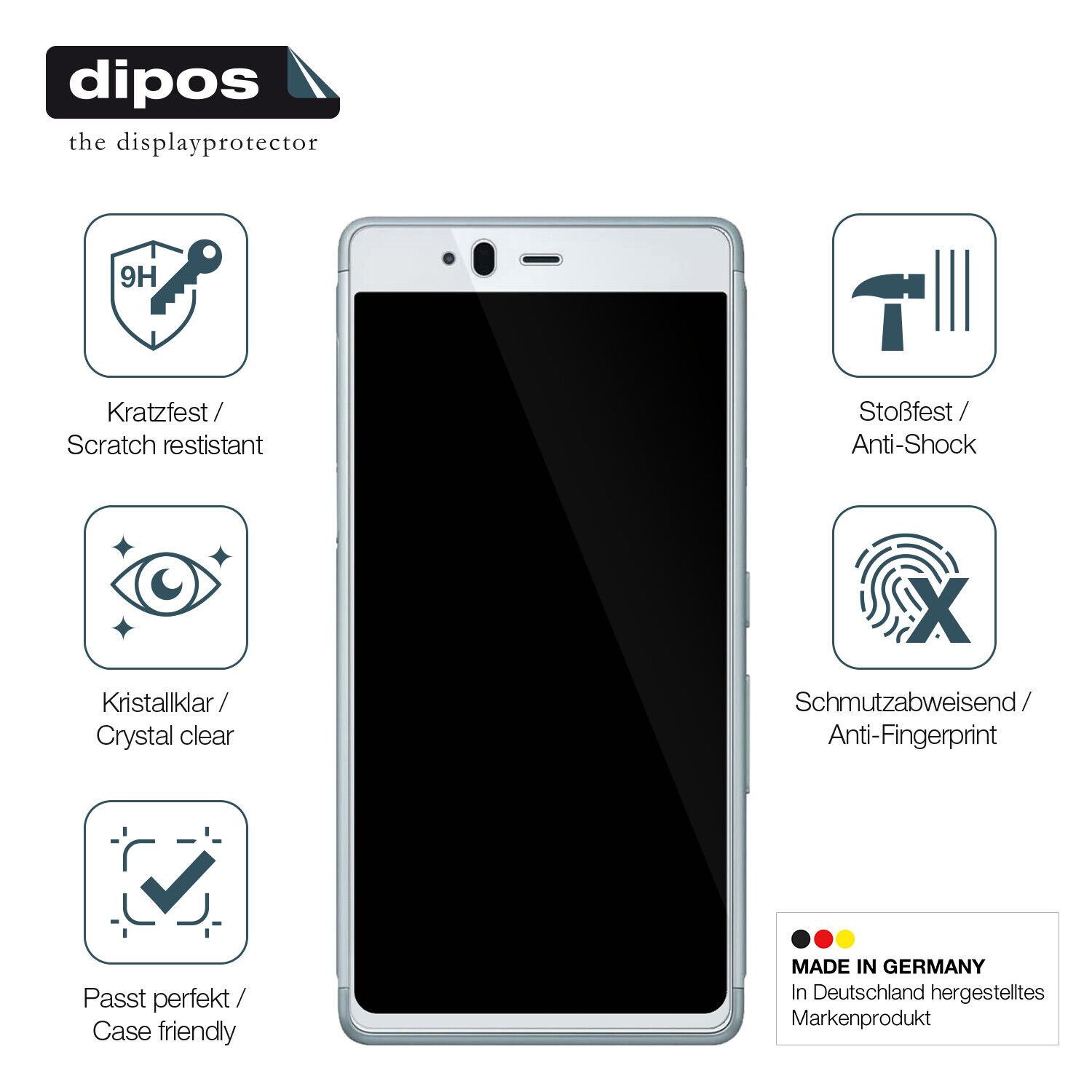 Displayschutz hergestellt in Deutschland, höchste Qualität made in Germany