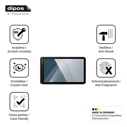 2x Screen Protector for Garmin CamperCam 795 Flexible Glass 9H dipos