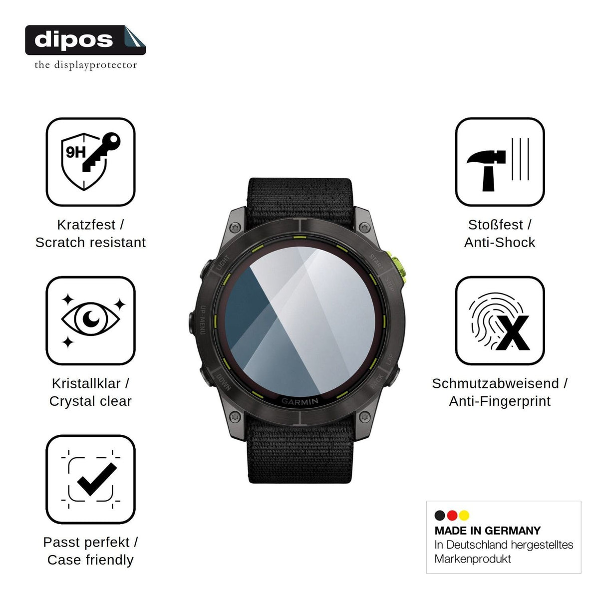 2x Screen Protector for Garmin Enduro 2 Flexible Glass 9H dipos