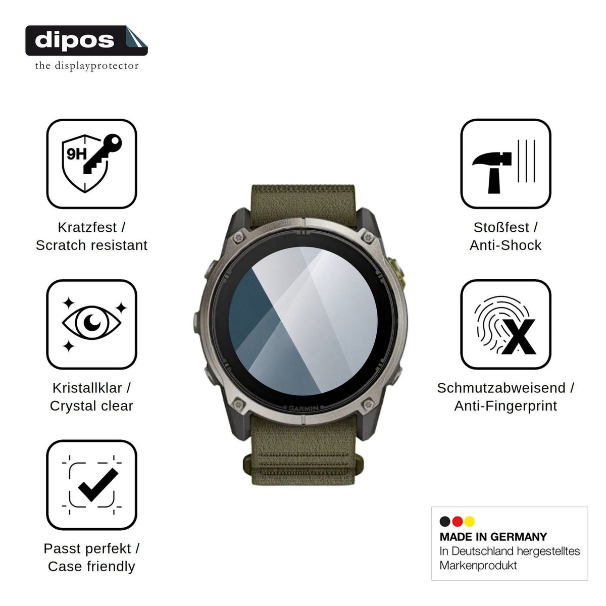 2x Screen Protector for Garmin Enduro 4 Flexible Glass 9H dipos